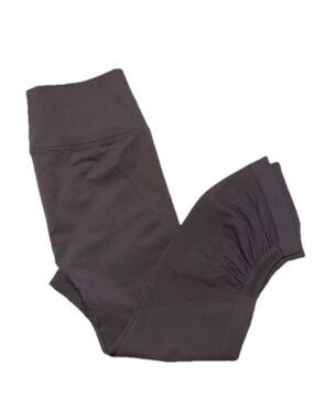 NWOT Lululemon cropped compression leggings. Dark grey